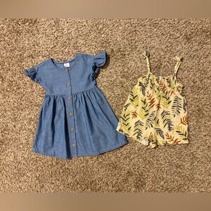 Toddler Girl Romper and Dress Bundle
